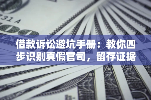 济南借款诉讼避坑手册：教你四步识别真假官司，留存证据不踩雷