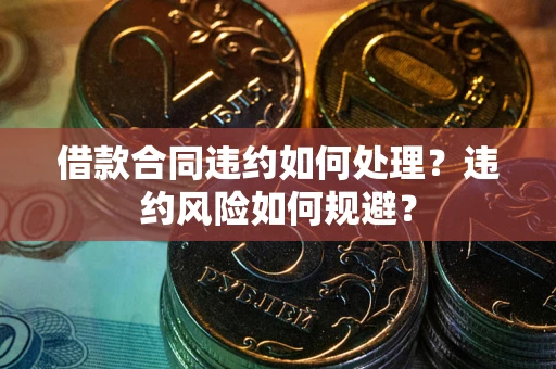 济南借款合同违约如何处理？违约风险如何规避？