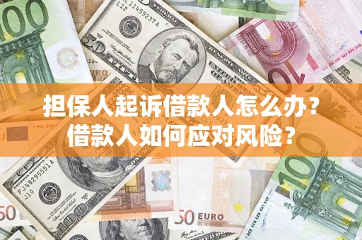 济南担保人起诉借款人怎么办？借款人如何应对风险？