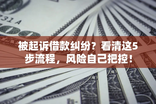 济南被起诉借款纠纷？看清这5步流程，风险自己把控！
