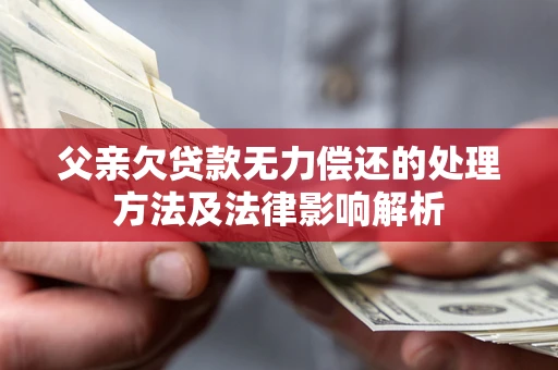 济南父亲欠贷款无力偿还的处理方法及法律影响解析